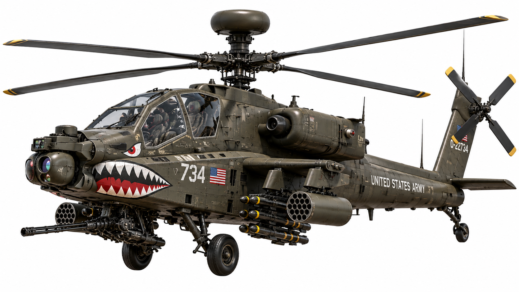 Hélicoptère de combat Apache AH-64