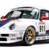Porsche 993 GT3 EVO Racing Car 3D model