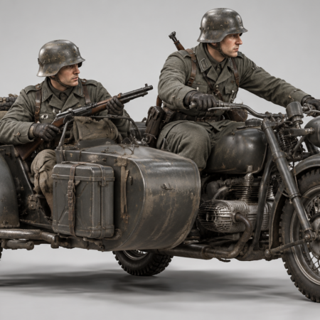 Side-car militaire ww2