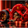 Ferrari Inspired Custom Superbike 3D model