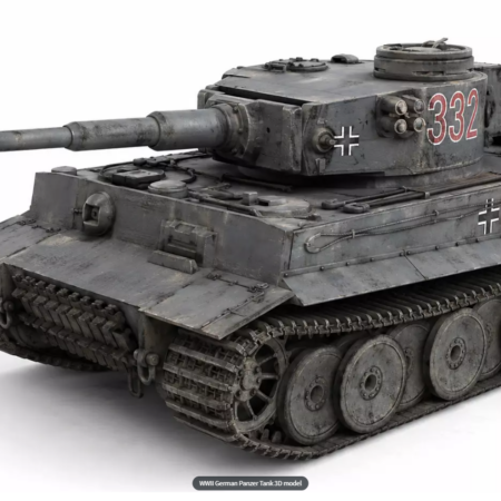 German Panzer Tank 3D model