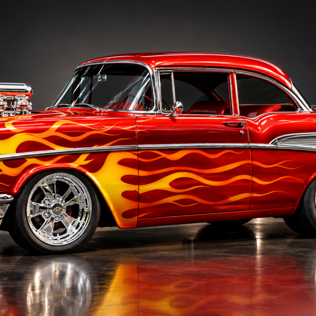 1957s Chevy Belair 1957 Custom Classic Car 3D model